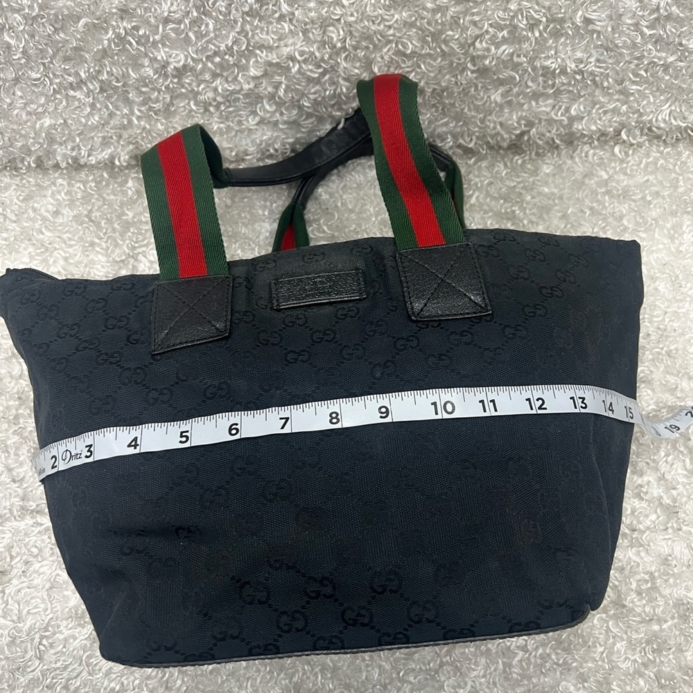 Gucci GG Canvas Web Handle Tote Bag - Picture 8 of 16